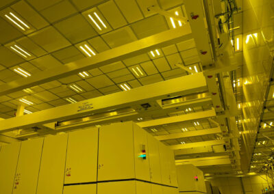 Installation and alignment of Class 10 Cleanroom Crain Rail