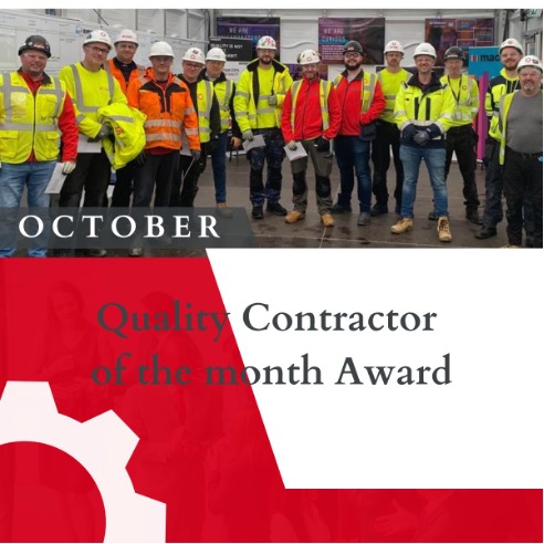 Mace Quality Contractor of the Month Award